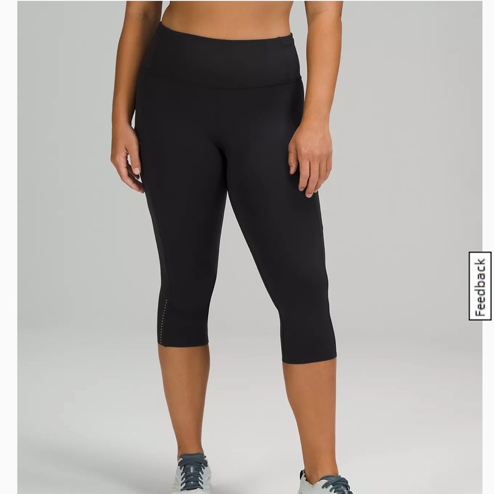 Lululemon fast and free high rise crop 19”
